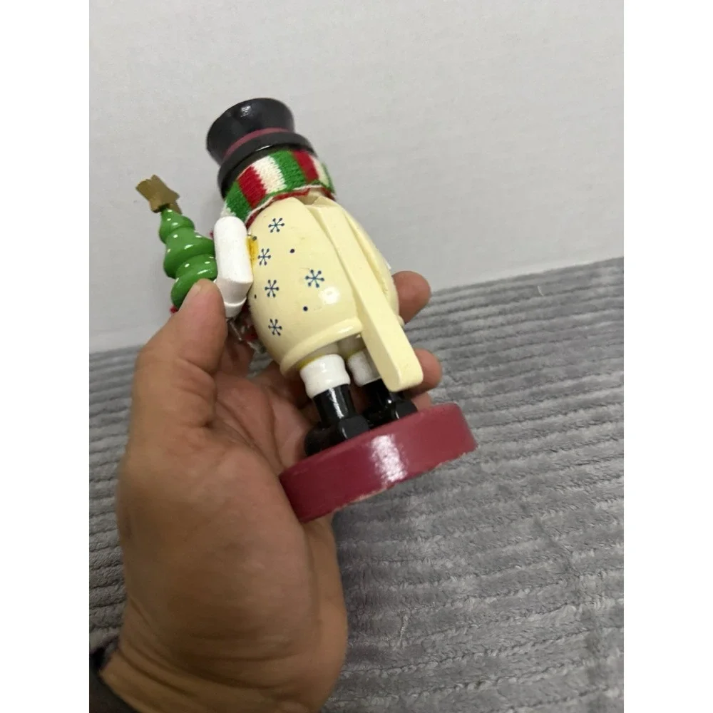 Wooden Snowman Nut Cracker